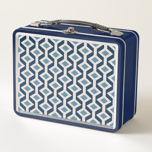 Lunch Box L'ère atomique a inspiré le motif géométrique (Devant)
