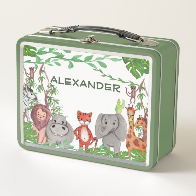 Lunch Box Les animaux de la jungle (Devant)