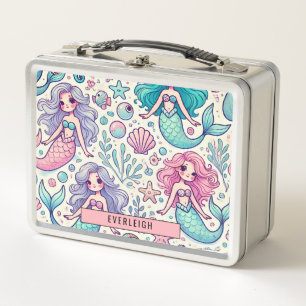 Lunch Box Les sirènes d'enfant personnalisées