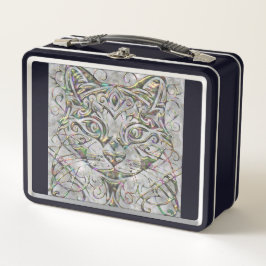 Lunch Box LETTRE AbalONE Pearl Metallic Chat Police Monogram