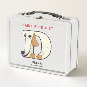 Lunch Box Lettre D Chien Ajouter Le Nom Allergies Retour À L