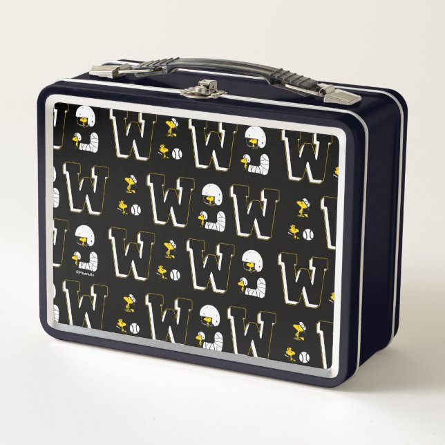 Lunch Box Lettre sport Woodstock Varsity Motif (Devant)