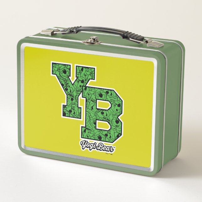 Lunch Box Lettres de Varsité à motifs de l'ours de Yogi (Devant)