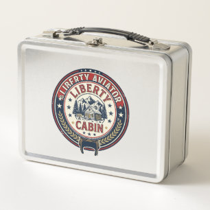 Lunch Box Liberty Aviator Patriotique Aviation Patriotique V