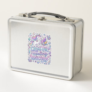 Lunch Box Licorne Cristal Guérison Cadeau Licorne Idée Vecto