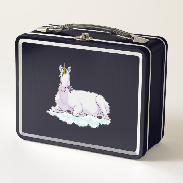 Lunch Box Licorne sur nuage (Devant)