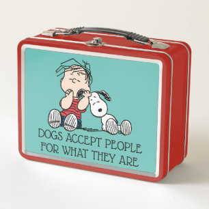 Lunch Box Linus consolé avec l'oreille de Snoopy