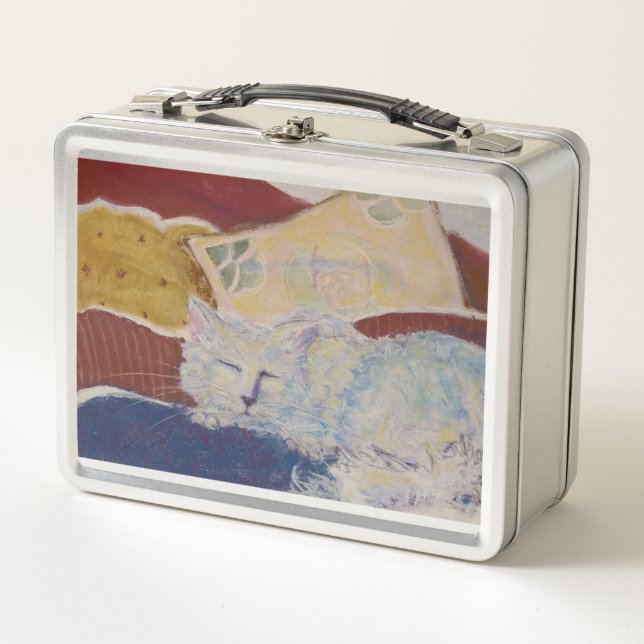 Lunch Box Lit Chat couchage animal de compagnie fourrure Mau (Devant)