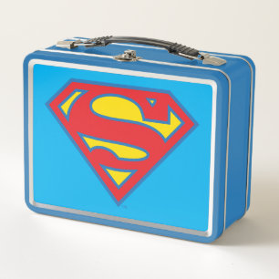 Lunch Box Logo classique Supergirl avec fond bleu