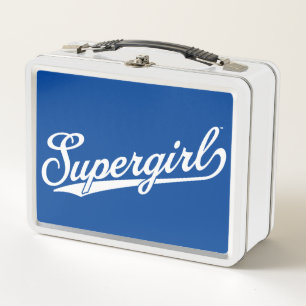 Lunch Box Logo du nom étoilé Supergirl Baseball