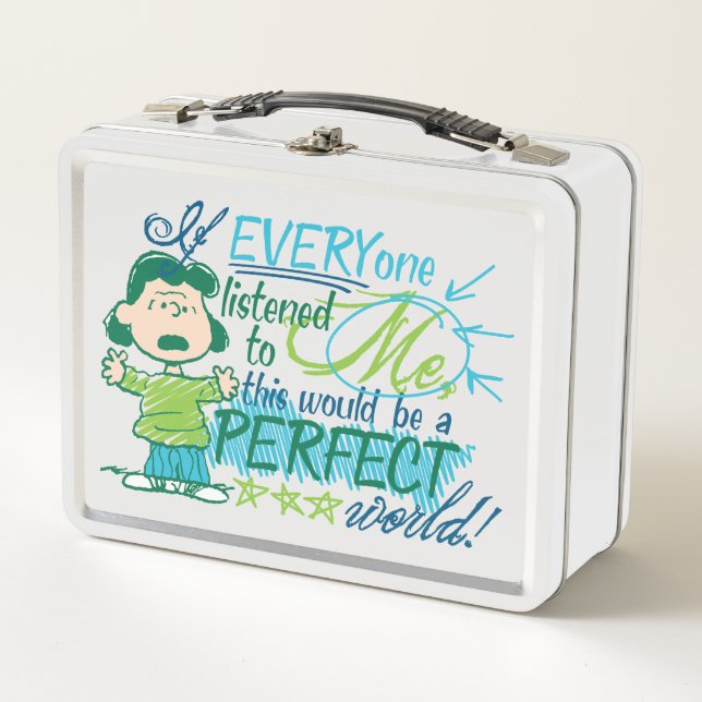 Lunch Box Lucy "Si Tout Le Monde M'Écoutait..." (Devant)
