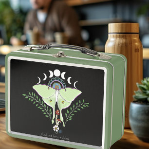 Lunch Box Lune Papillon Céleste Éthéré Vert Mystique
