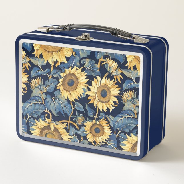 Lunch Box Lunette de tournesol rétro (Devant)