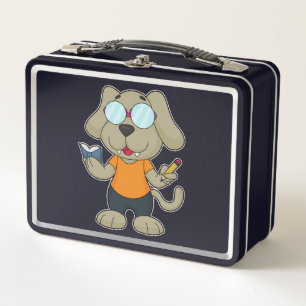 Lunch Box Lunettes de livre Nerd de chien