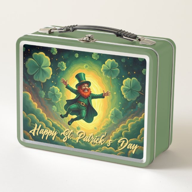 Lunch Box Magical Leprechaun St. Patrick’s Day Art (Devant)