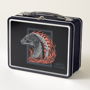 Lunch Box MAISON DU DRAGON Profil de dragon en flammes