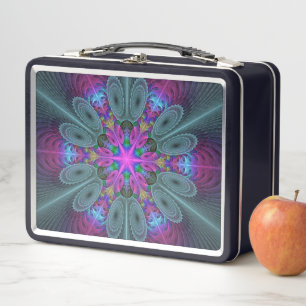 Lunch Box Mandala à partir de la couleur centrale Art fracta