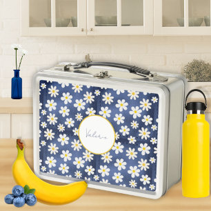 Lunch Box Marguerites sur Denim
