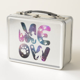 Lunch Box Meow - Cute Cat Silhouettes et Empreintes de patte