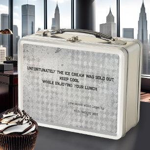 Lunch Box Métallique citation amusant mari