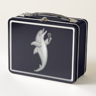 Lunch Box Microphone Dolphin Singer