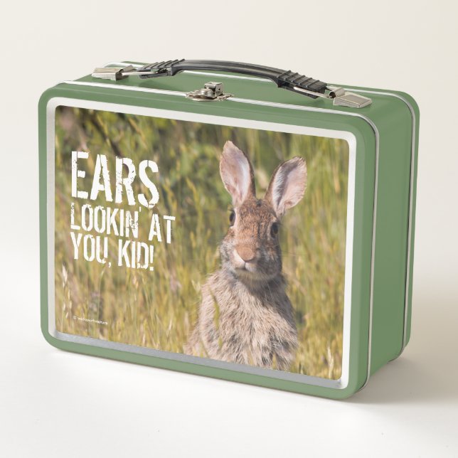 Lunch Box Mignonne et Curieux lapin de coton oriental (Devant)