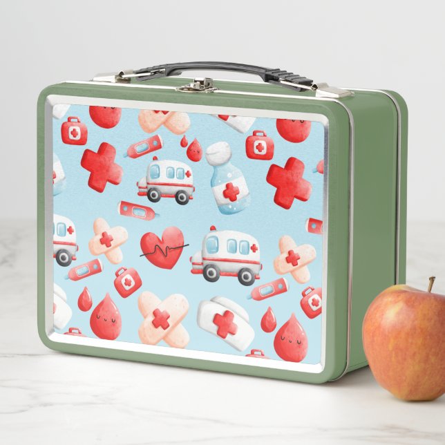 Lunch Box Mignonne infirmière, Docteur, Médicale, Thème de s (En situation)
