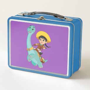 Lunch Box Min & Clover   Joyeux Cowgirl & Brontosaurus Ride