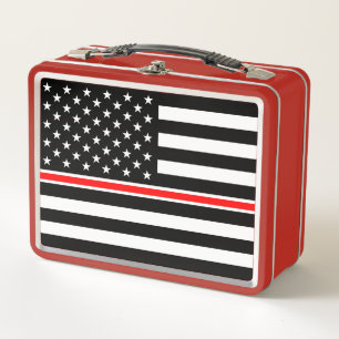 Lunch Box Mince Red Line Drapeau : Mémorial du héros des pom