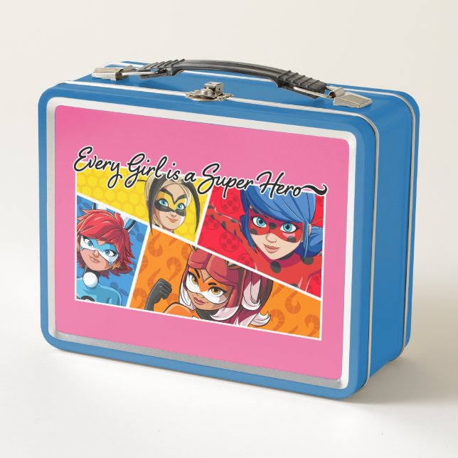 Lunch Box Miraculeux Chaque fille est un super héros (Devant)