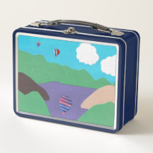 Lunch Box mit Lake and Mountain Design