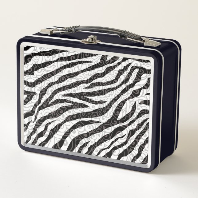 Lunch Box Modèle Zèbre tourbillonnant (Devant)