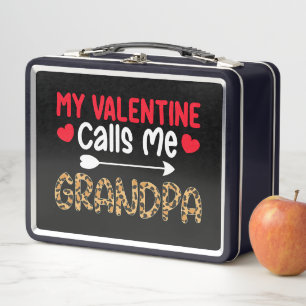 Lunch Box Mon Valentin m'appelle Grand-père Léopard Buffle