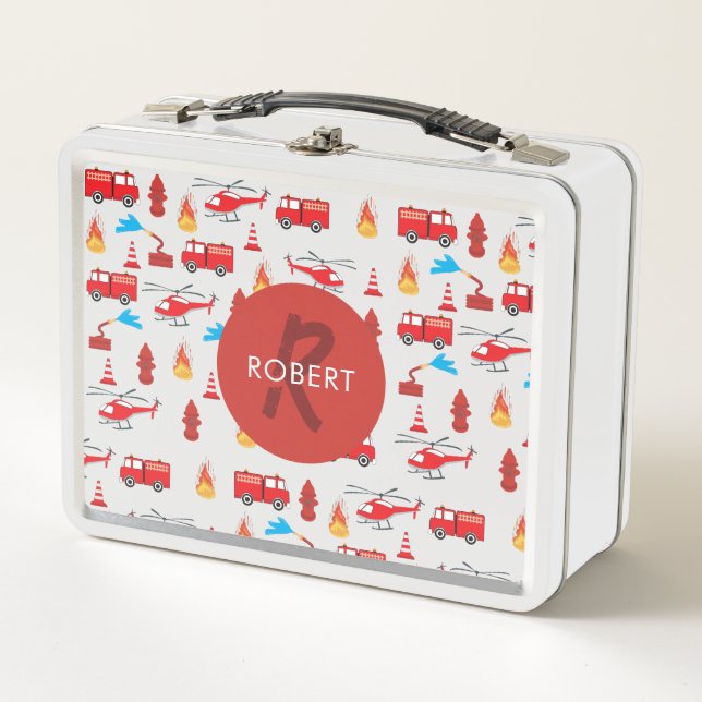 Lunch Box Monogramme de la brigade des moteurs de camions de (Devant)