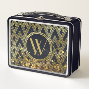 Lunch Box Monogramme géométrique de motif de parties