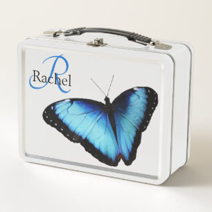 Lunch Box Monogramme Papillon Bleu