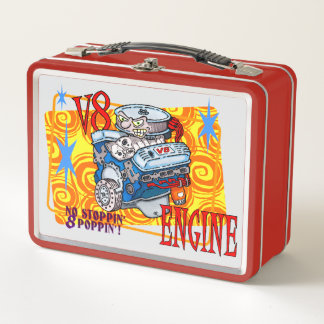 LUNCH BOX MOTEUR CARTOON V-8