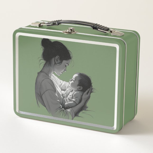 Lunch Box Mother & Baby artwork (Devant)