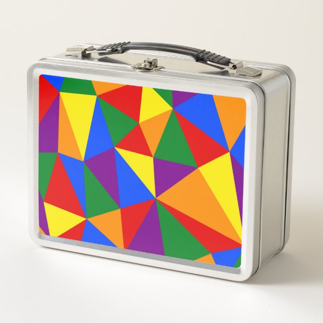 Lunch Box Motif arc-en-ciel de Polygone (Devant)