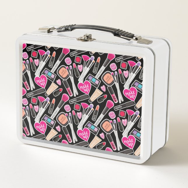 Lunch Box Motif au néon de maquillage (Devant)