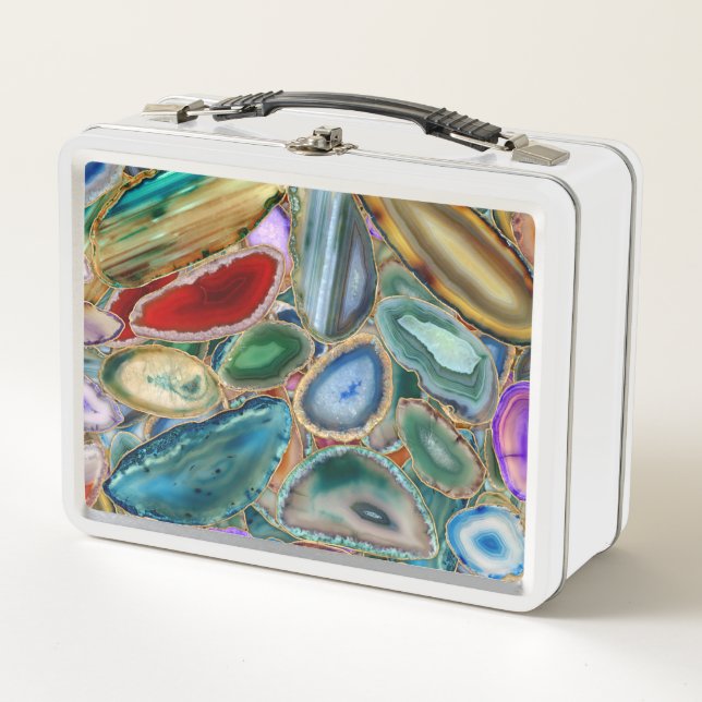 Lunch Box Motif cristal Geodes - Multicolor (Devant)