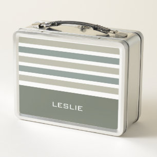 Lunch Box Motif de bandes de nom personnalisé
