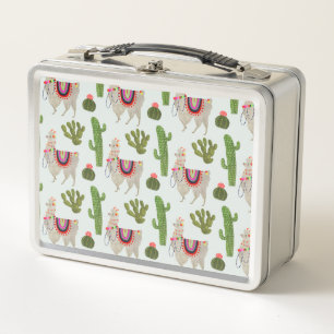 Lunch Box Motif de cactus et de lama de la collection   de