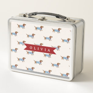 Lunch Box Motif de chien Dachshund mignon et chic personnali
