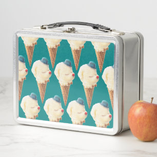 Lunch Box Motif de chiot à crème glacée