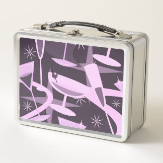 Lunch Box Motif de cocktail Martini Rétro Atomique 50s