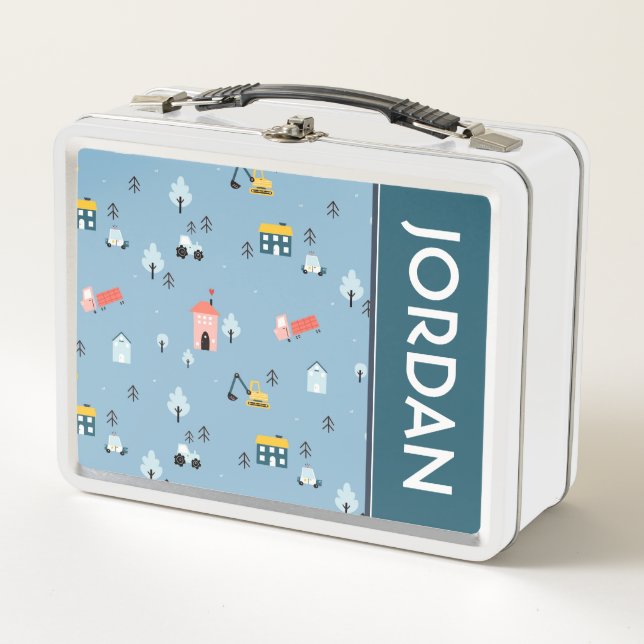 Lunch Box Motif de la scène du Doodle Town (Devant)