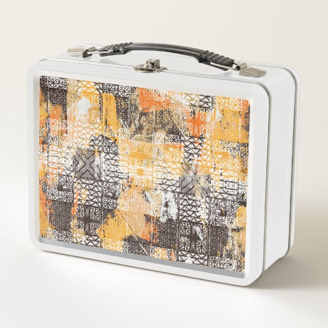Lunch Box Motif déprimé de la tribu Boho géométrique (Devant)