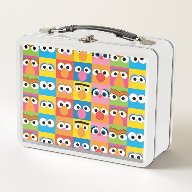 Lunch Box Motif des yeux de caractère de rue Sésame (Devant)