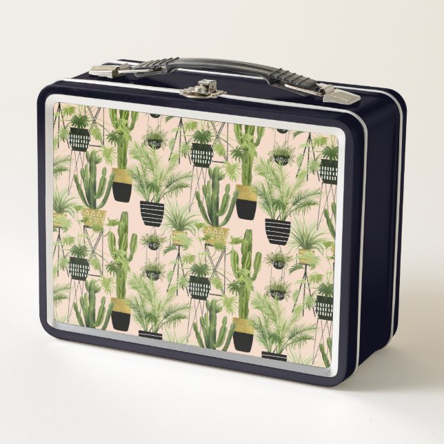 Lunch Box Motif d'intérieur de ligne d'usine de l'oasis | (Devant)